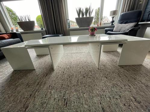 Leolux salontafel wit, Huis en Inrichting, Tafels | Salontafels, Zo goed als nieuw, Minder dan 50 cm, 50 tot 100 cm, 100 tot 150 cm
