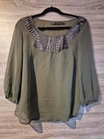 Steps blouse - Maat S - Olijfgroen, Kleding | Dames, Ophalen of Verzenden, Steps, Maat 36 (S), Gedragen