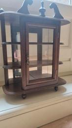 Vintage Vitrinekastje met Glas, Ophalen, Minder dan 50 cm, Glas, Vintage