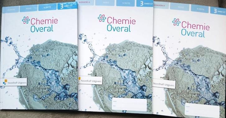Chemie Overal NaSk2 5e ed VMBO-GT3 Leerboek +Werkboek AB SET, Boeken, Schoolboeken, Zo goed als nieuw, VMBO, Verzenden