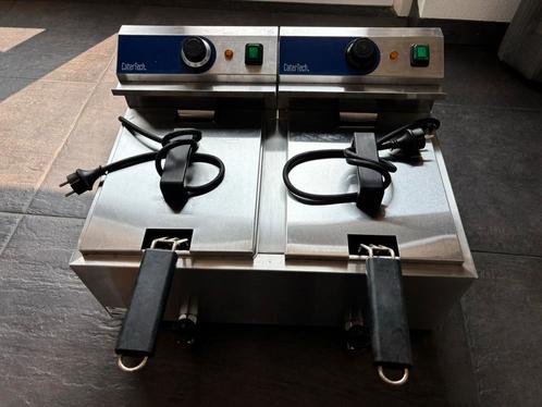 Dubbele frituurpan CATERTECH, Witgoed en Apparatuur, Frituurpannen, Zo goed als nieuw, 4 liter of meer, Duo-friteuse, Ophalen