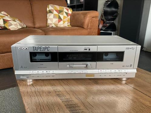 Ion dubbele cassettedeck met usb heeft onderhoud gehad, Audio, Tv en Foto, Cassettedecks, Overige merken, Ophalen