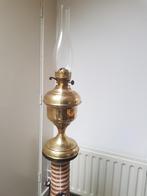 olielamp dubbel plat lont en doof hendel, Ophalen