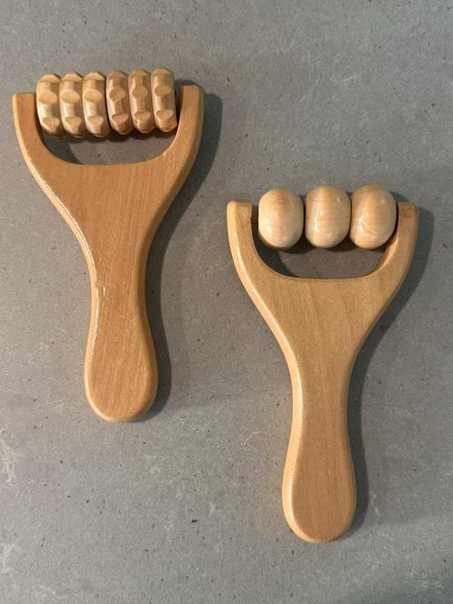 Houten Massage Rollers - Set van 2, Sport en Fitness, Gezondheidsproducten en Wellness, Nieuw, Ophalen of Verzenden