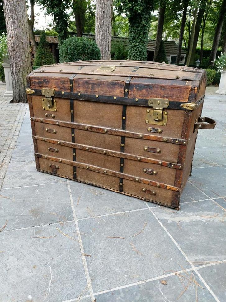 Antieke Kist De Lhoneux Collet Verviers, Antiek en Kunst, Antiek | Overige Antiek, Ophalen