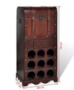 NIEUW | Wijnrek voor 9 flessen van hout! GRATIS BEZORGD, Verzenden, Nieuw, Hout, Minder dan 50 cm