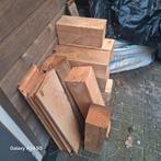 Partij Hout - Balken en Planken, Doe-het-zelf en Verbouw, Hout en Planken, Ophalen, Gebruikt, 50 mm of meer, Balk