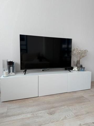 TV stand 180 cm - IKEA besta- glossy white - afbeelding 1