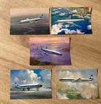 Vijf Ansichtkaarten passagiersvliegtuigen KLM, Verzamelen, Ansichtkaarten | Themakaarten, Ongelopen, Voertuig, Verzenden