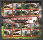 WWF postzegelvel van de Dwergnijlpaard, Ophalen of Verzenden, Postfris, Dier of Natuur