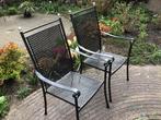 2 Zeer fraaie z.g.a.n. Royal Garden 'Excelsior' tuinstoelen., Ophalen, Zo goed als nieuw, Metaal, Stapelbaar