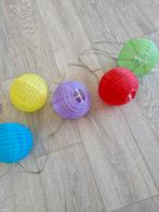 Lampionnen 10 stuks Doorsnee lampion 15 cm
-4,5 meter draad, Ophalen of Verzenden, Zo goed als nieuw