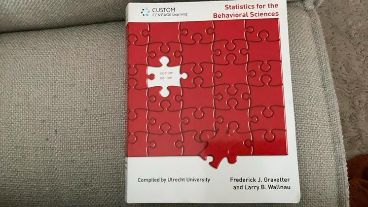 Studieboek Statistics for the Behavioral Sciences, Boeken, Studieboeken en Cursussen, Gelezen, HBO, Beta, Ophalen of Verzenden
