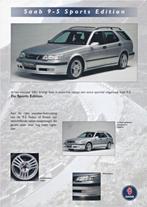 Leaflet Saab 9-5 Sports Edition 2000 NEDERLAND, Gelezen, Saab, Overige merken, Ophalen of Verzenden