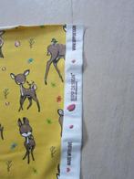 mooie gele lap stof accenten hertjes reeen baby peuter, 120 cm of meer, Geel, Ophalen of Verzenden, Zo goed als nieuw