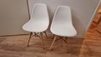Twee witte stoelen in nette staat, Huis en Inrichting, Stoelen, Twee, Wit, Modern, Ophalen