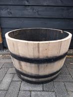 Eikenhouten Bloembak Plantenbak Whiskeyvat Biervat 100 liter, Ophalen, Tuin, Gebruikt, Minder dan 60 cm