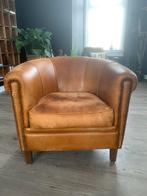 3 Schapenleren fauteuils / clubfauteuil, Gebruikt, Leer, Vintage, 75 tot 100 cm