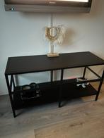 Vittsjo Tv-meubel, zwart bruin met glas, 100x36x53 cm, 50 tot 100 cm, Minder dan 100 cm, 25 tot 50 cm, Glas