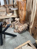 Iroko mahonie en notenhout schaaldelen plus 350cm, Ophalen, Overige typen, Nieuw, Hardhout