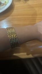 Marokkaanse armbanden verguld  7 armbanden, Ophalen of Verzenden, Zo goed als nieuw, Goud