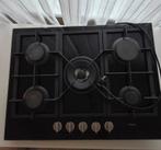 Pelgrim 5 pits gaskookplaat glas zwart, Witgoed en Apparatuur, Kookplaten, Ophalen, Zo goed als nieuw, Inbouw, Gas