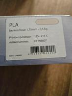 pla berkenhout 1.75mm 0.5kg, Ophalen of Verzenden, Nieuw