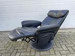 Nette zwarte leren himolla easyswing relax fauteuil, Ophalen, Gebruikt, Nvt, Nvt