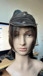 bruine leren motor/solex/vliegers helm, Ophalen of Verzenden, Nieuw