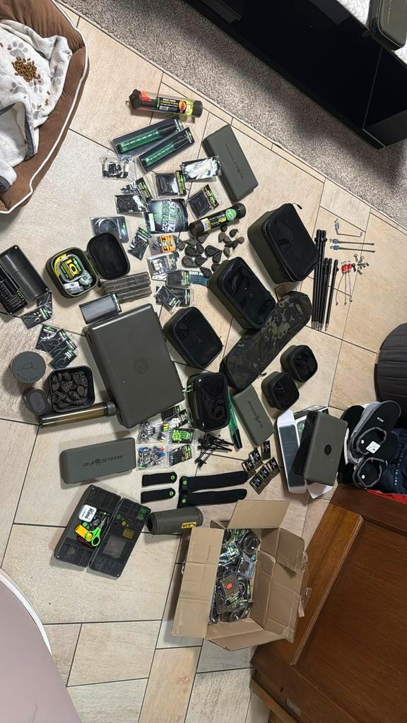 Groot partij Korda en Solar, Watersport en Boten, Hengelsport | Karpervissen, Zo goed als nieuw, Overige typen, Ophalen of Verzenden