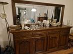 Antiek Eiken Dressoir met Spiegel, Huis en Inrichting, Ophalen, Antiek/Rustiek, Gebruikt, Eikenhout