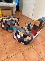 Luxe kinderstoel met poef! Handgemaakt, Ophalen of Verzenden, Zo goed als nieuw, Minder dan 50 cm