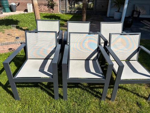 Bellagio vezzano tuinstoel tuinset eettafel, Tuin en Terras, Tuinstoelen, Gebruikt, Aluminium, Stapelbaar, Ophalen