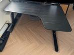IKEA Bekant hoekbureau (rechts) zwart 160x110cm, Ophalen, In hoogte verstelbaar, Zo goed als nieuw, Bureau