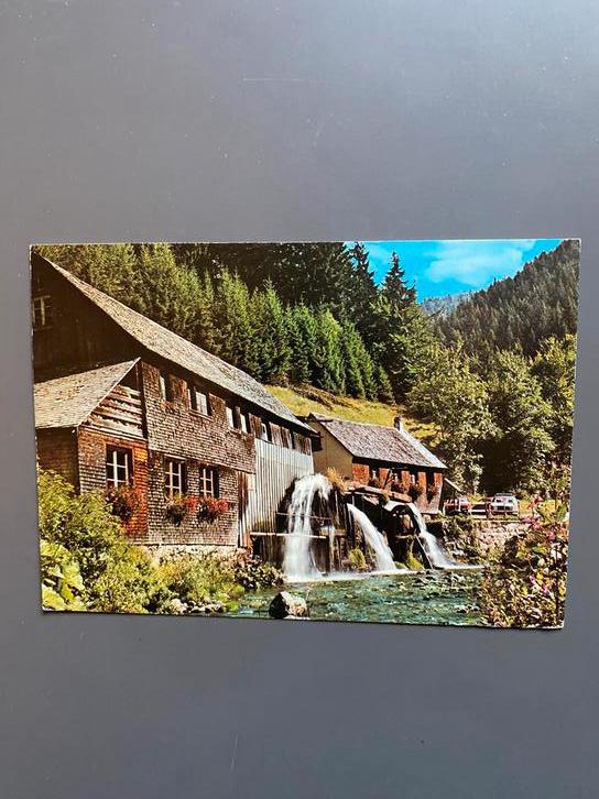 Ansichtkaart Watermolen Zwarte Woud Duitsland gelopen, Ophalen of Verzenden, Voor 1920, Gelopen, Gebouw