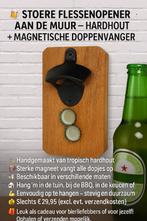 Flessenopener aan de Muur + Magnetische Doppenvanger!, Ophalen of Verzenden, Nieuw