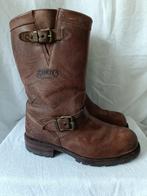 Stoere vintage bruin leren biker boots Sancho mt 39, Ophalen of Verzenden, Zo goed als nieuw, Bruin
