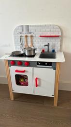 Speelkeuken zeer netjes met toebehoren, Ophalen, Zo goed als nieuw, Hout