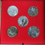 Zilver bullion set 5 x 1 oz Silver Eagle, Maple, Kookaburra, Postzegels en Munten, Edelmetalen en Baren, Ophalen of Verzenden