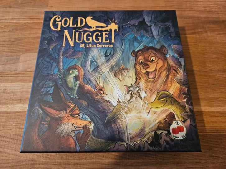 Gold Nugget + speelmat + Spider & Skunk mini-uitbreidingen, Hobby en Vrije tijd, Gezelschapsspellen | Bordspellen, Zo goed als nieuw
