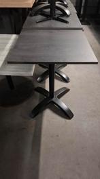 10 horeca 60x60 cm hpl blad antraciet zgan partij in/outdoor, Ophalen of Verzenden