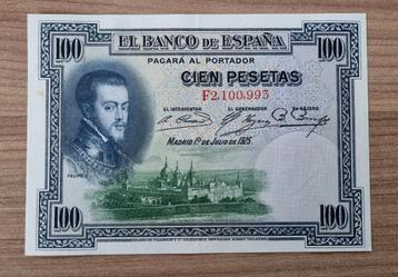 Bankbiljet - Spanje 1925 - 100 peseatas Strak