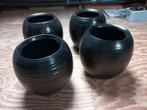 Tijdloze bruine bloempotten - set van 4, Huis en Inrichting, Ophalen, Zo goed als nieuw