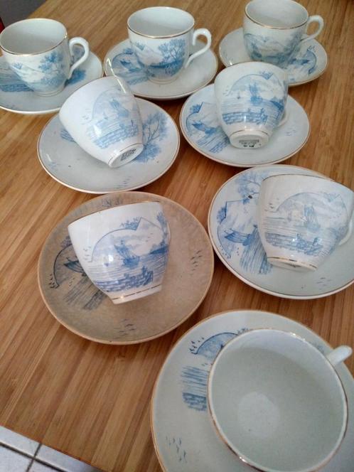 Marines kop en schotel F. Regout Maastricht., Antiek en Kunst, Antiek | Servies compleet, Ophalen of Verzenden