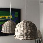 rotan hang lampen, Ophalen of Verzenden, Gebruikt, Rotan, Minder dan 50 cm