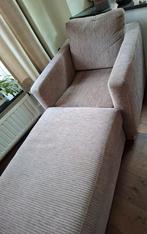 fauteuil met hocker, Gebruikt, Eenpersoons, 75 tot 100 cm, Ophalen of Verzenden