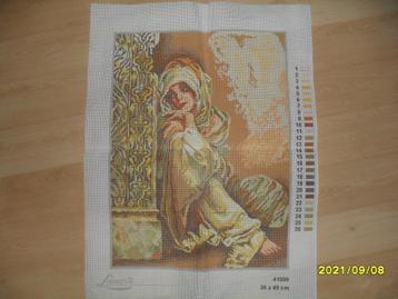 NIEUW Voorbedrukt stramien Vrouw 41099 van Lanarte. Ook DMC beschikbaar voor biedingen