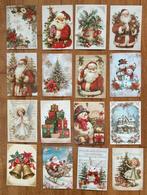 24 ansichtkaarten VINTAGE KERST + stickers Victoriaans stijl, Ophalen of Verzenden, 1980 tot heden, Ongelopen, Feest(dag)