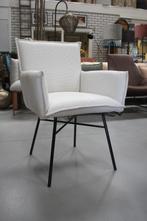 10x luxe tuinstoel SANNE Jess armleuning stof naturel terras, Ophalen, Zo goed als nieuw, Overige materialen