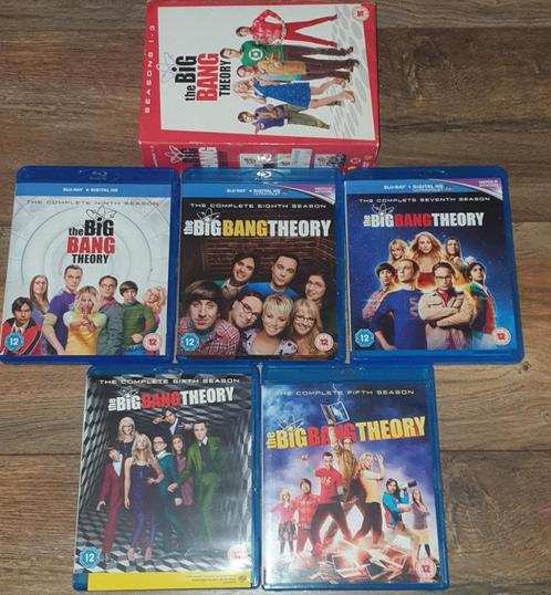 Big Bang Theory seizoen 5,6,7,8,9 + gratis box met 1,2,3, Cd's en Dvd's, Blu-ray, Zo goed als nieuw, Humor en Cabaret, Verzenden